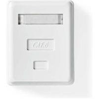 Nedis Netwerk Wanddoos | Opbouw | 1 poort(en) | UTP CAT6 | Recht | Female | Goud Verguld | ABS | Wit | Doos - CCGB89100WT - thumbnail