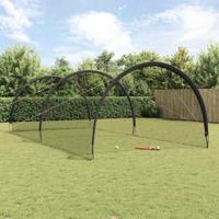 VidaXL Honkbal & softbal zwart 702 x 369,5 x 243,5 cm polyester - thumbnail