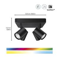 WiZ 4-lichts opbouwspotImageo smart - zwart - 929003211401 - thumbnail