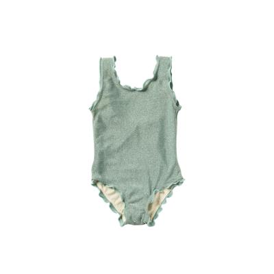 Salted Stories zomer badpak meisjes - groen - Glitter