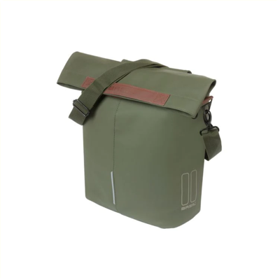 Basil tas city shopper vegan leather | moss green