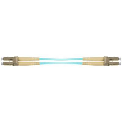 ACT 7 meter multimode 50/125 OM3 duplex armored fiber patch kabel met LC connectoren ACT 7 meter multimode 50/125 OM3 duplex armored fiber patch kabel met LC connectoren