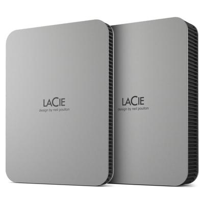LaCie Mobile Drive 1TB v2 USB-C Moon Silver w/Rescue