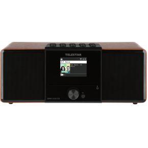 Telestar DIRA S32i CD EWF Multifunctionele Stereo Radio met CD-speler DAB+ / FM / Internet / Bluetooth Hout - 30-320-01