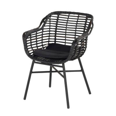 Hartman Tuinstoel 'Cecilia' Alu, kleur Zwart