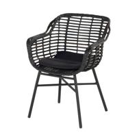 Hartman Tuinstoel 'Cecilia' Alu, kleur Zwart - thumbnail