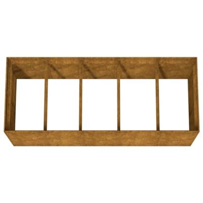 VidaXL Plantenbak verhoogd 200x80x80 cm cortenstaal