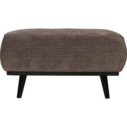 WOOOD Hocker 'Statement' Rib, kleur Taupe