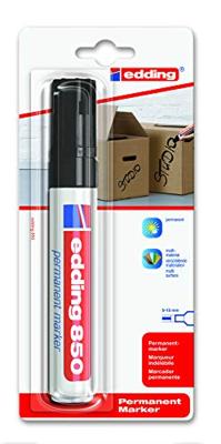 Edding Permanentmarker 4-850-1-4001 Permanent marker Zwart Watervast: Ja