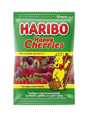 Snoep haribo kersen zak 250gr | 10 stuks