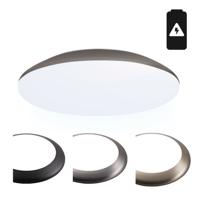 LED Bulkhead - Diameter 30cm - 18W 2100lm - 6500K daglicht wit - IP65 waterdicht - Vandalismeproof - Met noodaccu - Voor binnen en buiten - RVS - thumbnail