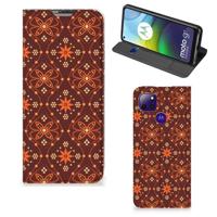 Motorola Moto G9 Power | Hoesje met Magneet | Batik Brown - thumbnail