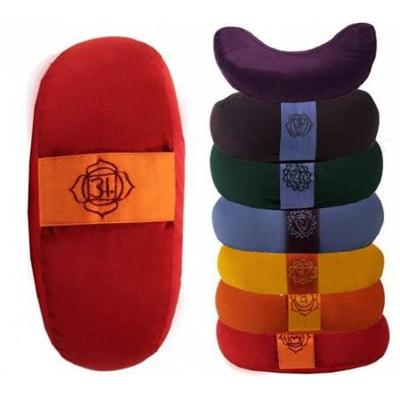 Yogi & Yogini Meditatiekussen Rood Halve Maan Katoen - 1e Chakra - 33 x 13 cm Yogi & Yogini Meditatiekussen Rood Halve Maan Katoen - 1e Chakra - 33 x 13 cm