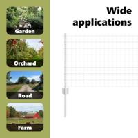 VidaXL Hek met paal zilver 0,6 x 25 m staal - thumbnail