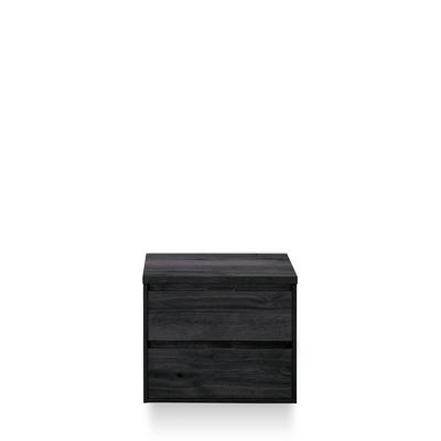 Porto Badmeubelset 70 cm - Black Oak - Wastafel Bovenblad Black Oak