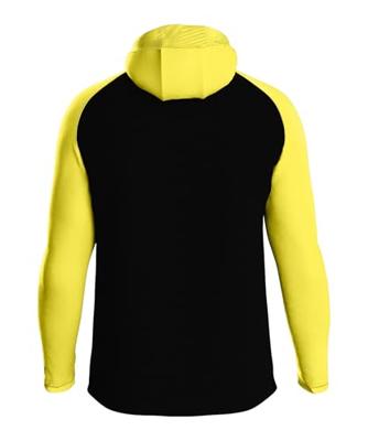 JAKO 6824 Jas Met Kap Iconic - Zwart/Zachtgeel - M