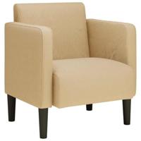 Fauteuil met armleuningen 54 cm corduroy stof lichtgroen grijs - thumbnail