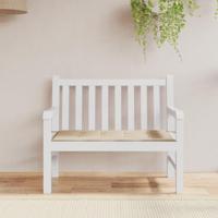 VidaXL Tuinbankkussen 120x50x4 cm oxford stof beige - thumbnail