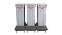 Onderstel rubbermaid slim jim zwart - thumbnail
