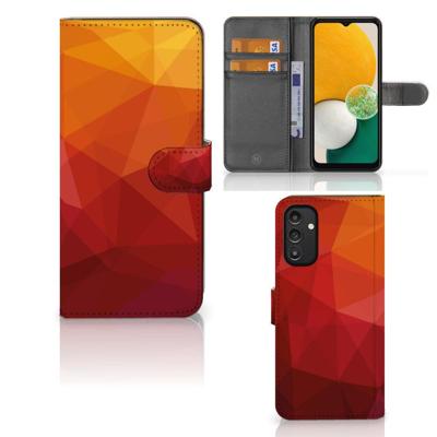 Book Case voor Samsung Galaxy A14 4G Polygon Red Book Case voor Samsung Galaxy A14 4G Polygon Red