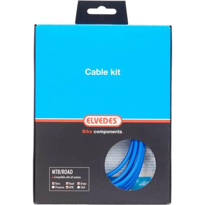 Elvedes Remkabelkit ATB/race universeel blauw 2015013