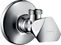 Hansgrohe Hoekstopkraan E met G 3/8 aansluiting, chroom - thumbnail