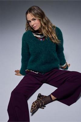 Liana pullover - bottle green - 13231