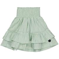 LEVV Meisjes rok - Tica - AOP Mint groen geruit - thumbnail