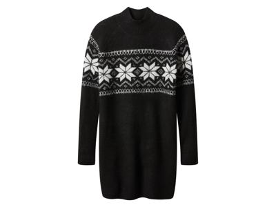 esmara Gebreide dames jurk (Zwart, L (44/46))