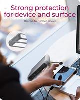 ICY BOX IB-HUB801-TB4 Thunderbolt 4 40000 Mbit/s Antraciet, Zwart - thumbnail