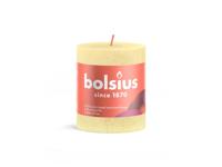 Bolsius stompkaars rustiek butter yellow 8 cm 7 cm - thumbnail
