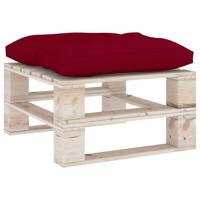 vidaXL Palletkussen stof wijnrood - thumbnail