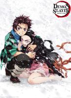 Poster Demon Slayer - Tanjiro & Nezuko Snow 38x52cm - thumbnail