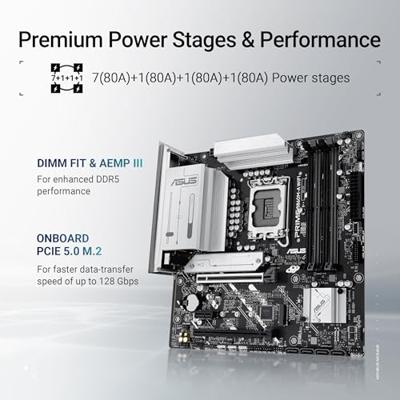 ASUS PRIME B860M-A WIFI Intel B860 LGA 1851 (Socket V1) micro ATX