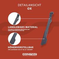 CONTEC achtervorkstandaard "ox back" ct rear kickstand ox 18 mm 24"-29" matt black. m6 - thumbnail