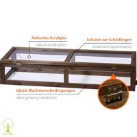 dobar Broeikasopzet voor kweekbak (117x40x24,5cm) - thumbnail