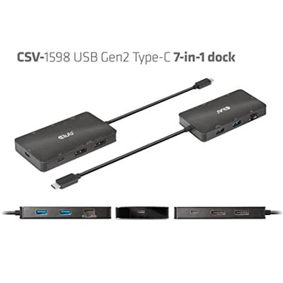 club3D CSV-1598 USB-C dockingstation Geschikt voor merk (dockingstation): Universeel