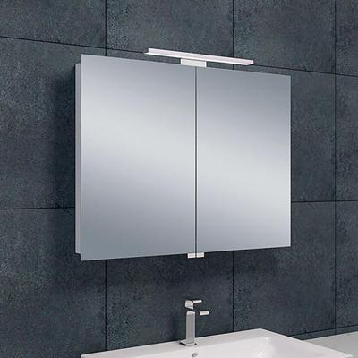 Xellanz LED Spiegelkast 80x60cm - Aluminium Design en Stopcontact