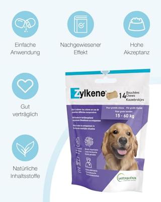 Zylkene Chews 450 mg voor grote hond (15 - 60 kg) 2 stuks