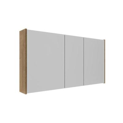 Saniclass Holz Pure Spiegelkast - 120x63x16cm - inclusief zijpanelen - Eiken natural SW1420836/SW1212818