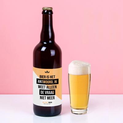 Bierfles (750ml) Bier Is Het Antwoord