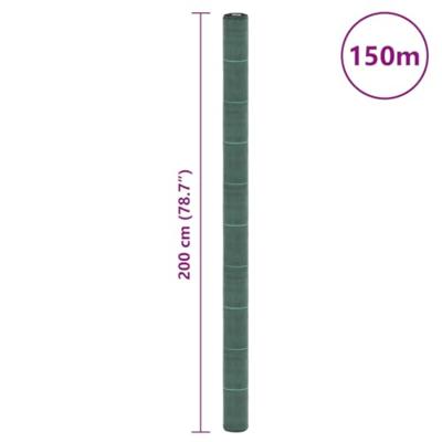 Worteldoek 2x150 m polypropeen groen - thumbnail