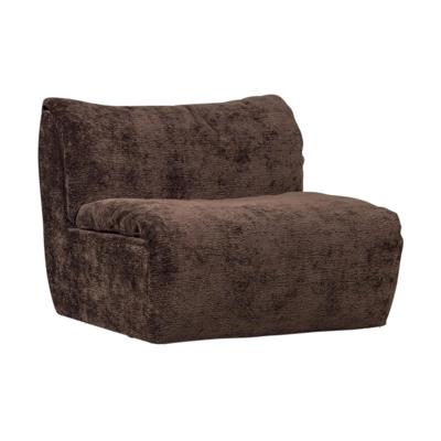 Woood Baggy 1-zitsbank chenille DonkerBruin