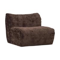 Woood Baggy 1-zitsbank chenille DonkerBruin - thumbnail