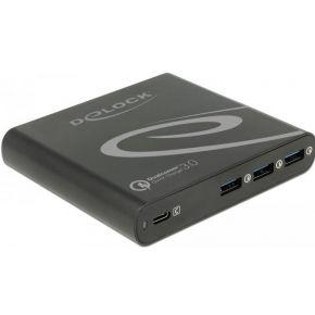 DeLOCK USB Oplader 1x USB Type-C + 3x USB Type-A