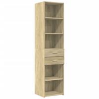 Hoge kast 45x42,5x185 cm bewerkt hout sonoma eikenkleurig - thumbnail
