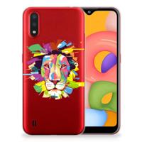 Samsung Galaxy A01 Telefoonhoesje met Naam Lion Color - thumbnail