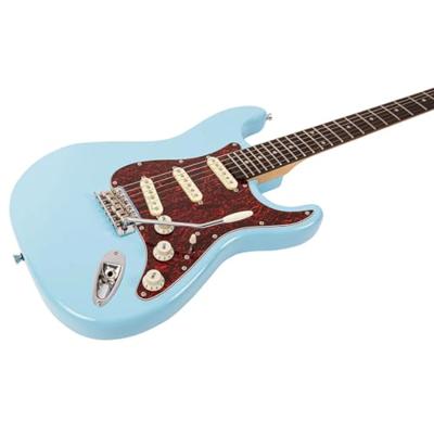 Vintage V60LB Coaster Series Laguna Blue elektrische gitaar - thumbnail