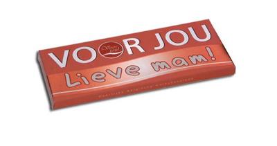 Voor Jou! Wensreep melkchocolade lieve mam 70 Gram