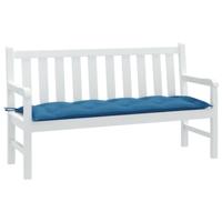VidaXL Tuinbankkussen 150x50x7 cm stof gemêleerd blauw - thumbnail